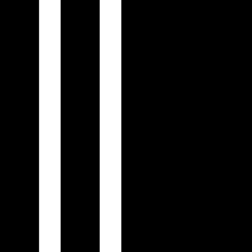 Layout interface symbol with left sidebars
